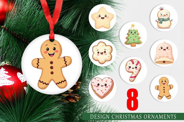 Ornament Christmas Cookies Sublimation artnoy 