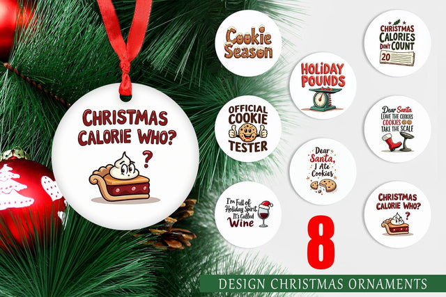 Ornament Christmas Diet Dropout Quotes Sublimation artnoy 