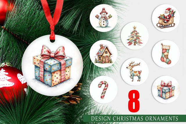 Ornament Christmas Patchwork Wonder Sublimation artnoy 