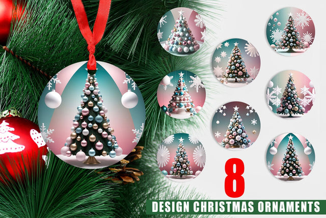 Ornament Christmas Tree Sublimation artnoy 