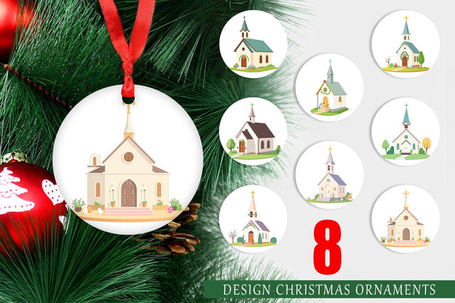 Ornament Church Sublimation artnoy 