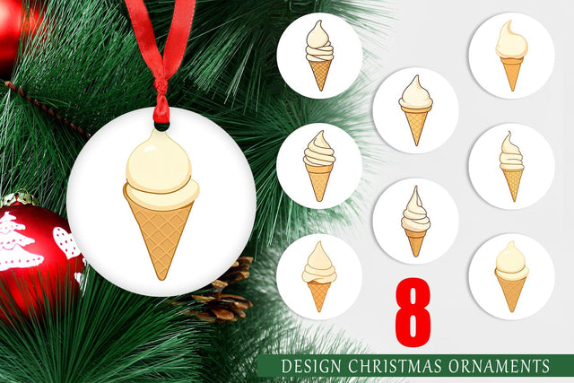 Ornament Classic Ice Cream Sublimation artnoy 