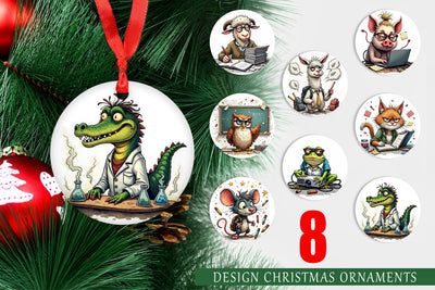 Ornament Classroom Chaos Critters Sublimation artnoy 