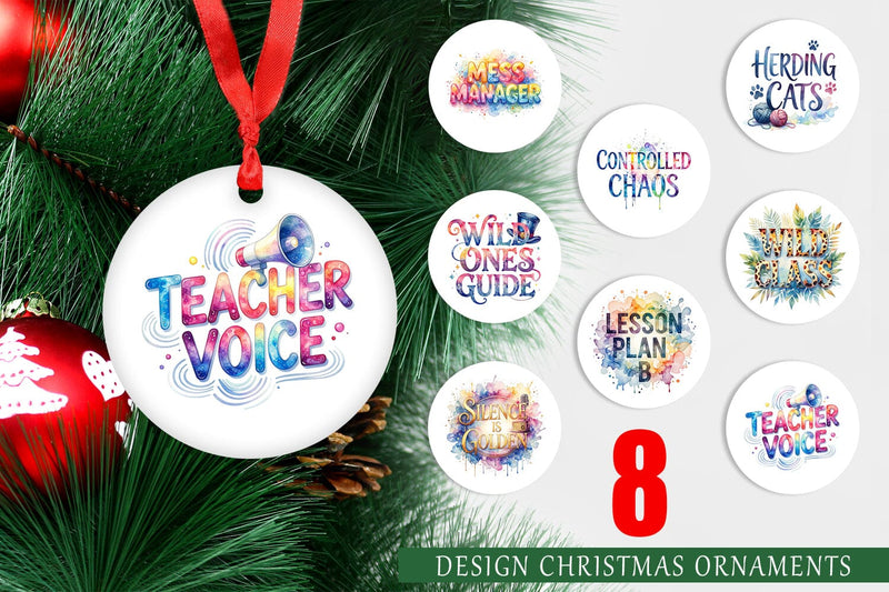 Ornament Classroom Chaos Quotes Sublimation artnoy 