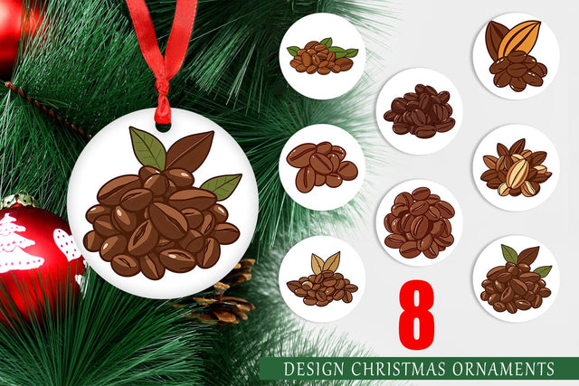 Ornament Cocoa Beans Sublimation artnoy 