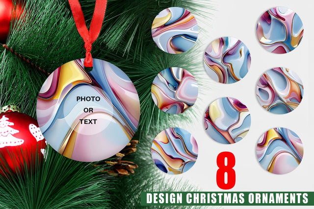 Ornament Colorful Liquid Sublimation artnoy 