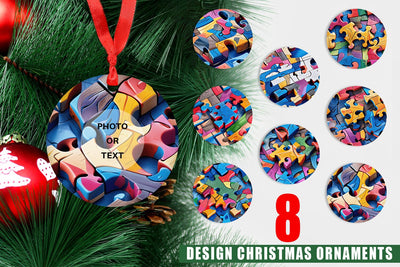 Ornament Colorful Puzzles Pattern Sublimation artnoy 