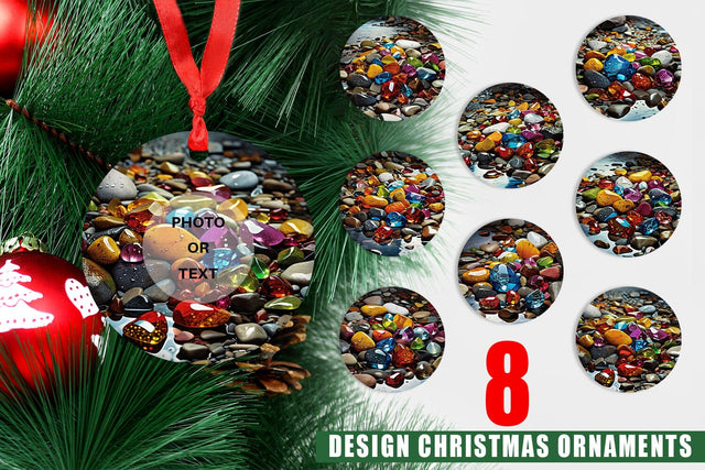 Ornament Colorful Rocks Sublimation artnoy 