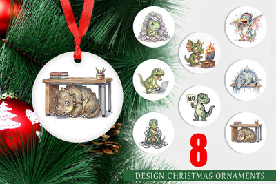 Ornament Corporate Burnout Dino Sublimation artnoy 