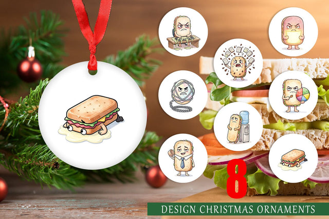 Ornament Corporate Meltdown Sweet Watercolor Sublimation artnoy 