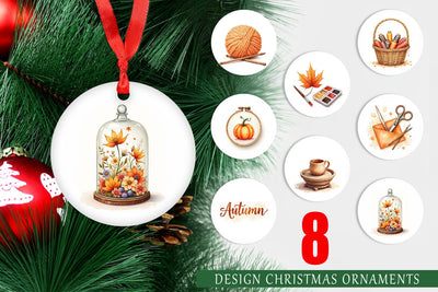 Ornament Cozy Autumn Crafting Sublimation artnoy 
