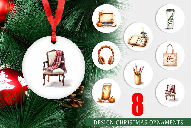 Ornament Cozy Autumn Home Office Sublimation artnoy 