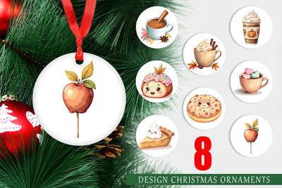 Ornament Cozy Autumn Treats Sublimation artnoy 