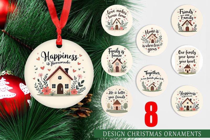 Ornament Cozy Family and Friends Quotes Sublimation artnoy 