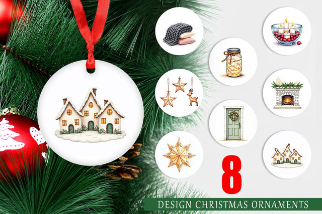 Ornament Cozy Winter Home Decor Sublimation artnoy 
