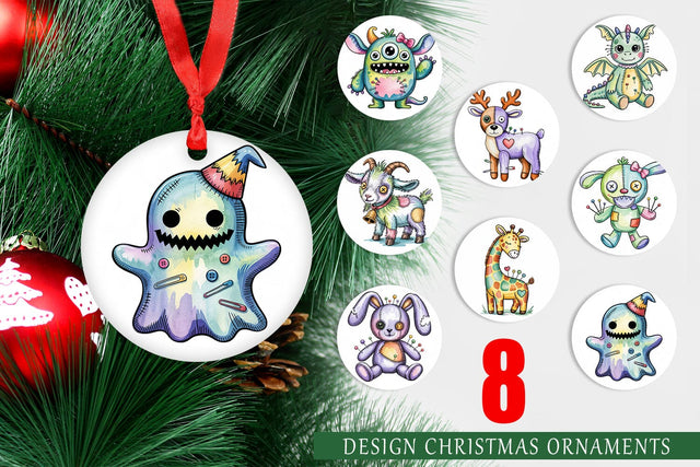 Ornament Creepy Cute Pastel Halloween Sublimation artnoy 