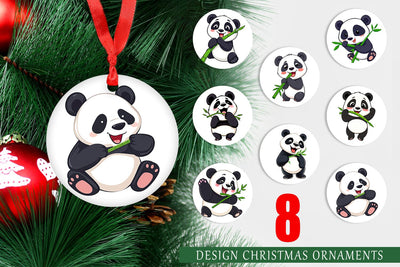 Ornament Cute Baby Panda Sublimation artnoy 
