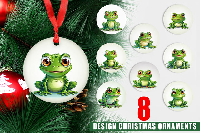 Ornament Cute Frog Sublimation artnoy 