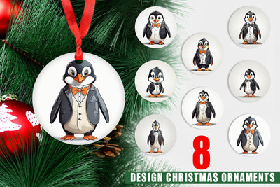 Ornament Cute Penguin Sublimation artnoy 