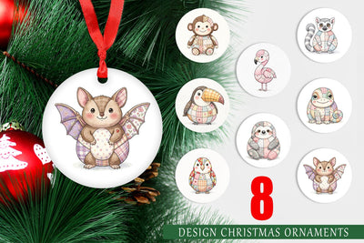 Ornament Cute Tropical Patchwork Sublimation artnoy 