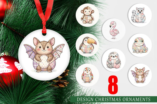Ornament Cute Tropical Patchwork Sublimation artnoy 