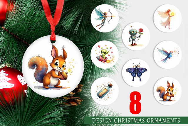 Ornament Cybernetic Cupids Cosmic Messengers Sublimation artnoy 