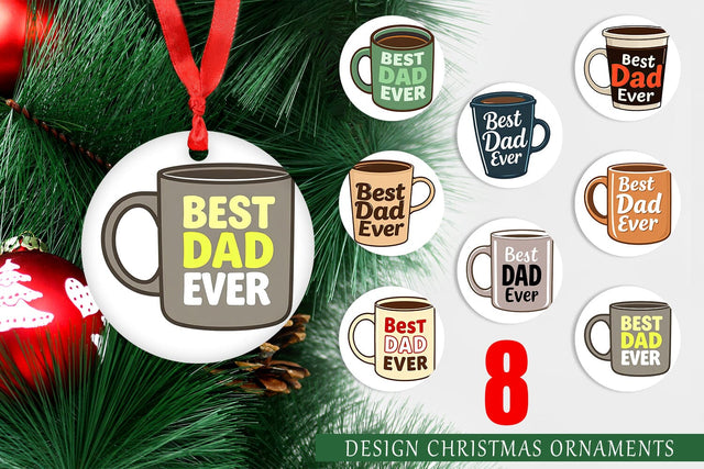 Ornament Dad’s Coffee Mug Sublimation artnoy 