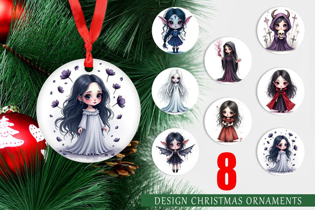 Ornament Dark Fantasy Dolls Sublimation artnoy 