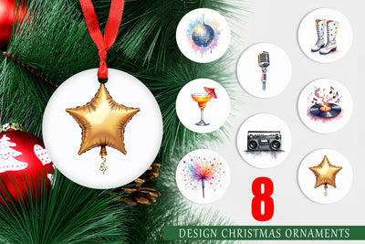 Ornament Disco Diva Mom Sublimation artnoy 