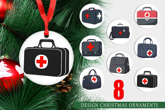 Ornament Doctor Bag Sublimation artnoy 