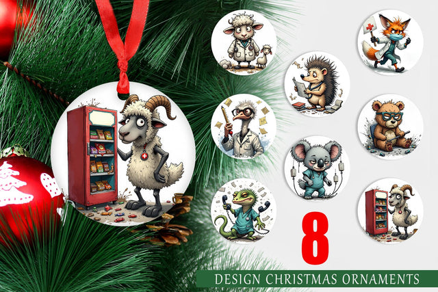 Ornament Doctor Chaos Critters Sublimation artnoy 