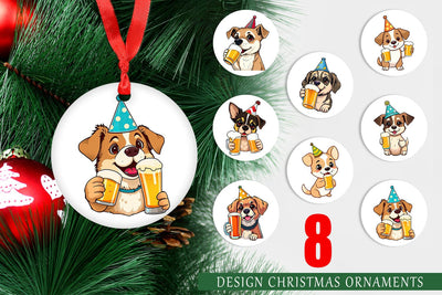 Ornament Dog Beer Day Sublimation artnoy 