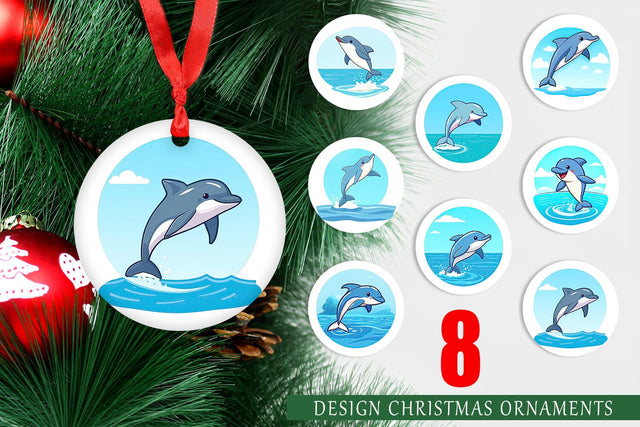 Ornament Dolphin Sublimation artnoy 
