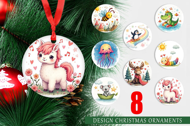 Ornament Doodle Dream Animals Sublimation artnoy 