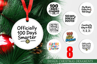 Ornament Doodle Marker 100 Days of School Sublimation artnoy 