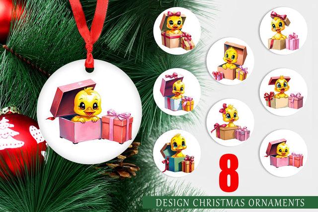 Ornament Duckling Gift Sublimation artnoy 