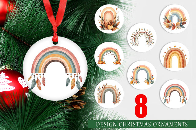 Ornament Earthy Boho Fall Sublimation artnoy 