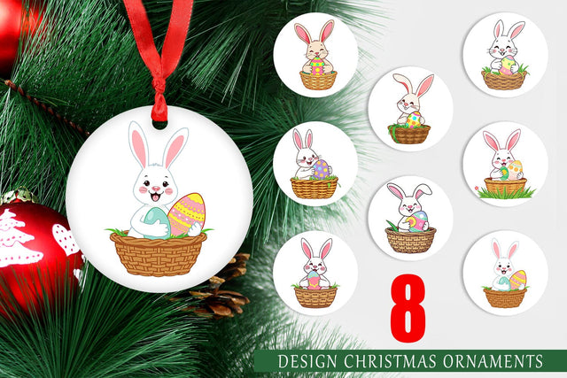 Ornament Easter Bunny Sublimation artnoy 