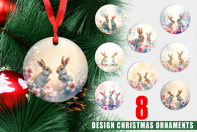 Ornament Easter Bunny Sublimation artnoy 
