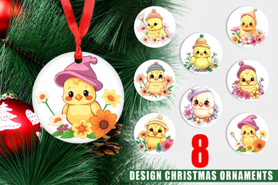 Ornament Easter Chick Sublimation artnoy 