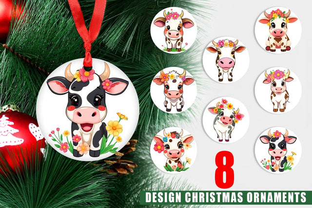 Ornament Easter Cow Sublimation artnoy 