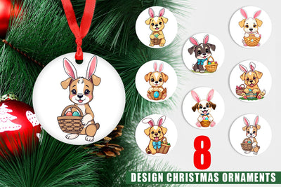 Ornament Easter Dog Sublimation artnoy 