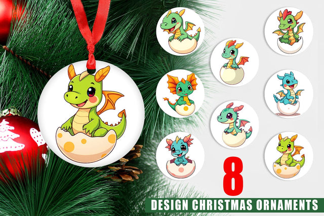 Ornament Easter Dragon Sublimation artnoy 