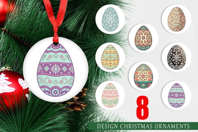 Ornament Easter Egg Sublimation artnoy 