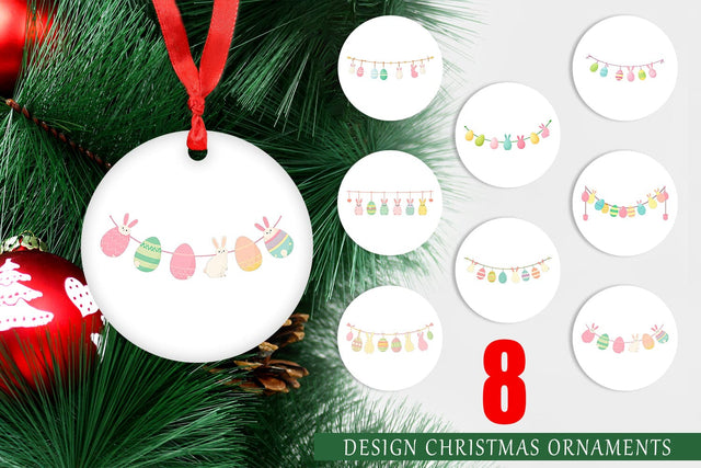 Ornament Easter Garland Sublimation artnoy 