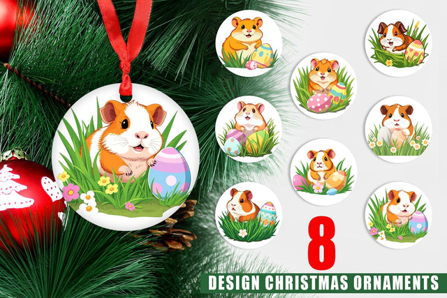 Ornament Easter Hamster Sublimation artnoy 