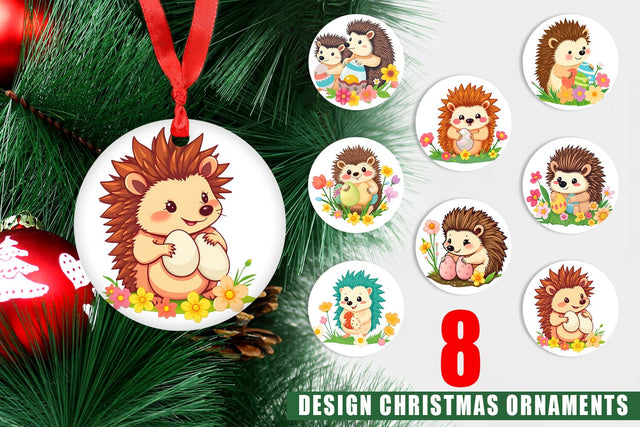 Ornament Easter Hedgehog Sublimation artnoy 