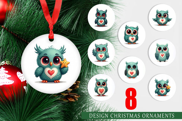 Ornament Eerie Owl Journey Sublimation artnoy 