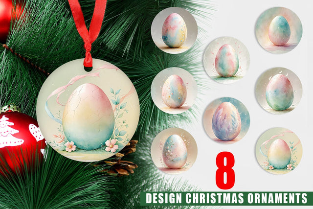 Ornament Eggs Easter Sublimation artnoy 