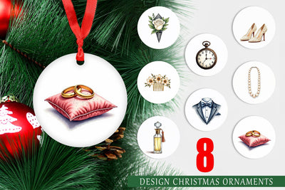 Ornament Elegant Bridal Accessories and Keepsakes Sublimation artnoy 